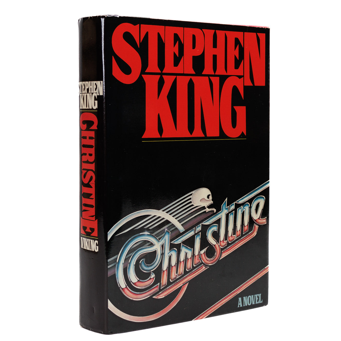 <center> Stephen King <br><i> CHRISTINE </i><br> 1st Edition in DJ <p> 1983 </center>