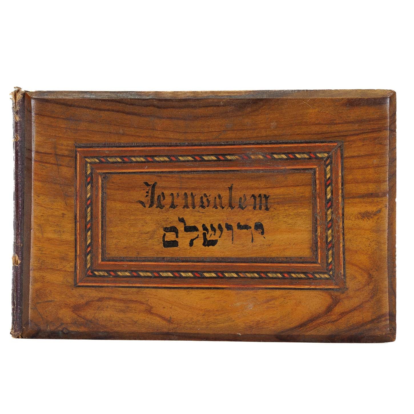 <center> JERUSALEM <br><i>Flowers of the Holy Land</i><br>OLIVE WOOD BINDING</center>