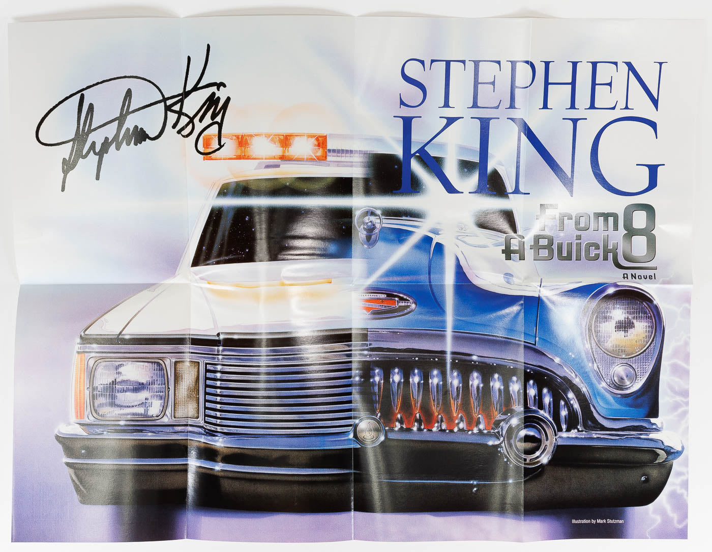 <center> Stephen King <br><i> FROM A BUICK 8 </i><br> 1st First Edition 2002 <br> with POSTER </center>