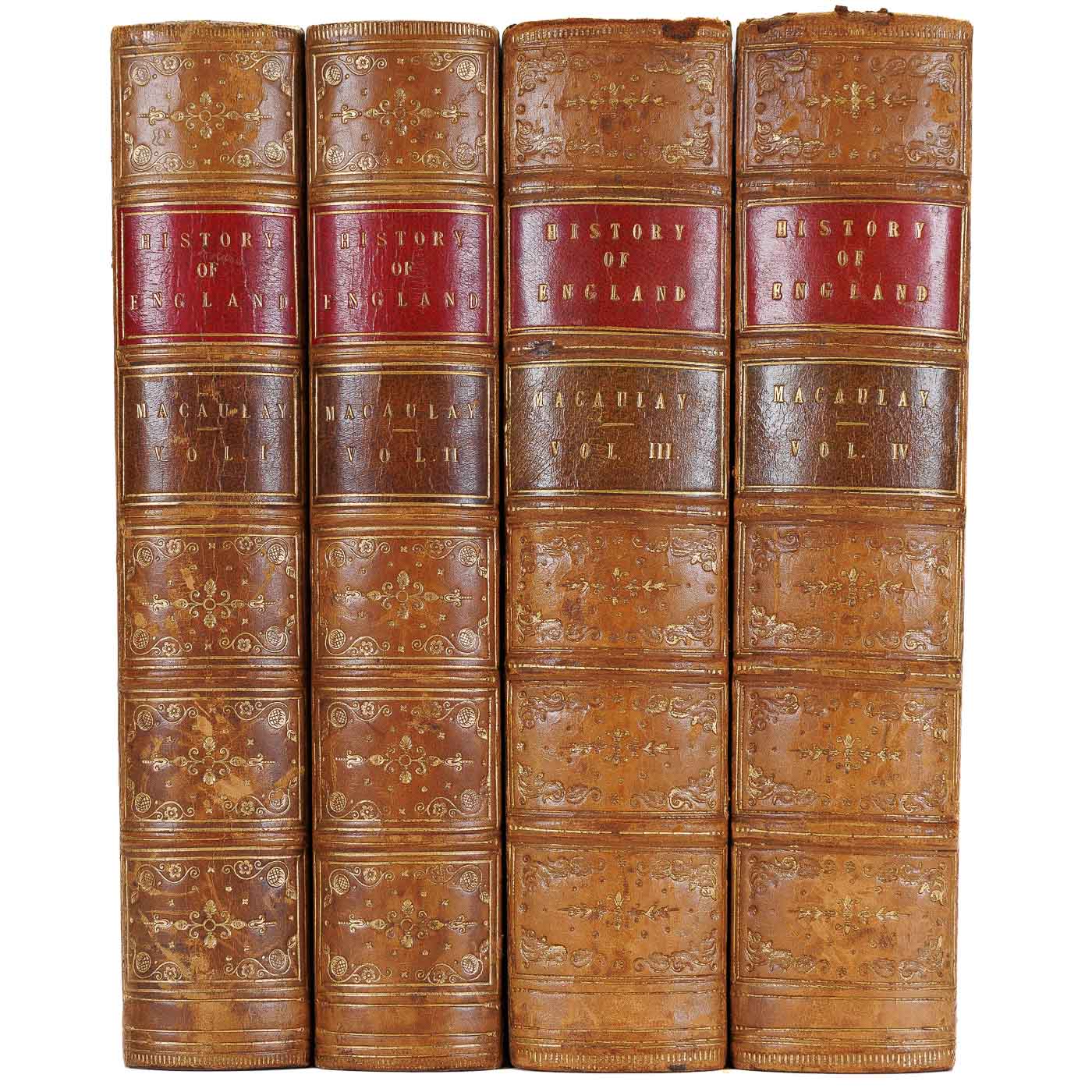 <center> HISTORY OF ENGLAND  <br> 4 Volume Set <p> 1854 <br></center>