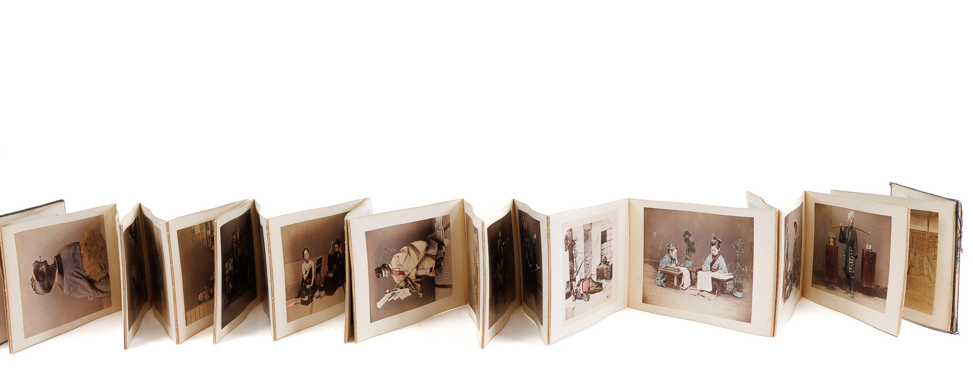 <center> JAPAN<p> Victorian Album of<i> HAND-COLORED</i><br> ALBUMEN PHOTOGRAPHS <br><i> Adolfo Farsari </i></center>