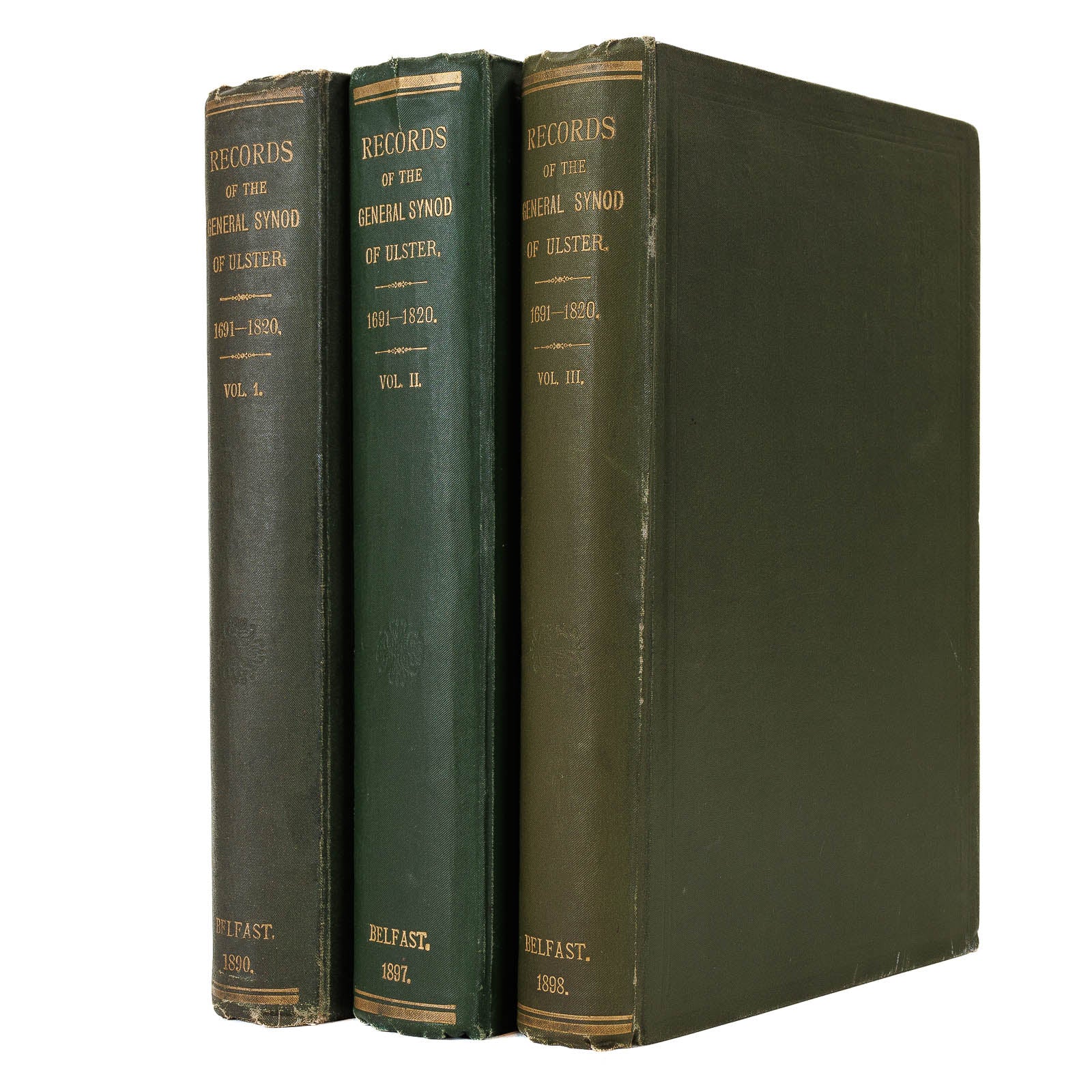 <center> GENERAL SYNOD OF ULSTER <br><i>3 Volume SET</i> BELFAST 1890 <p></center>