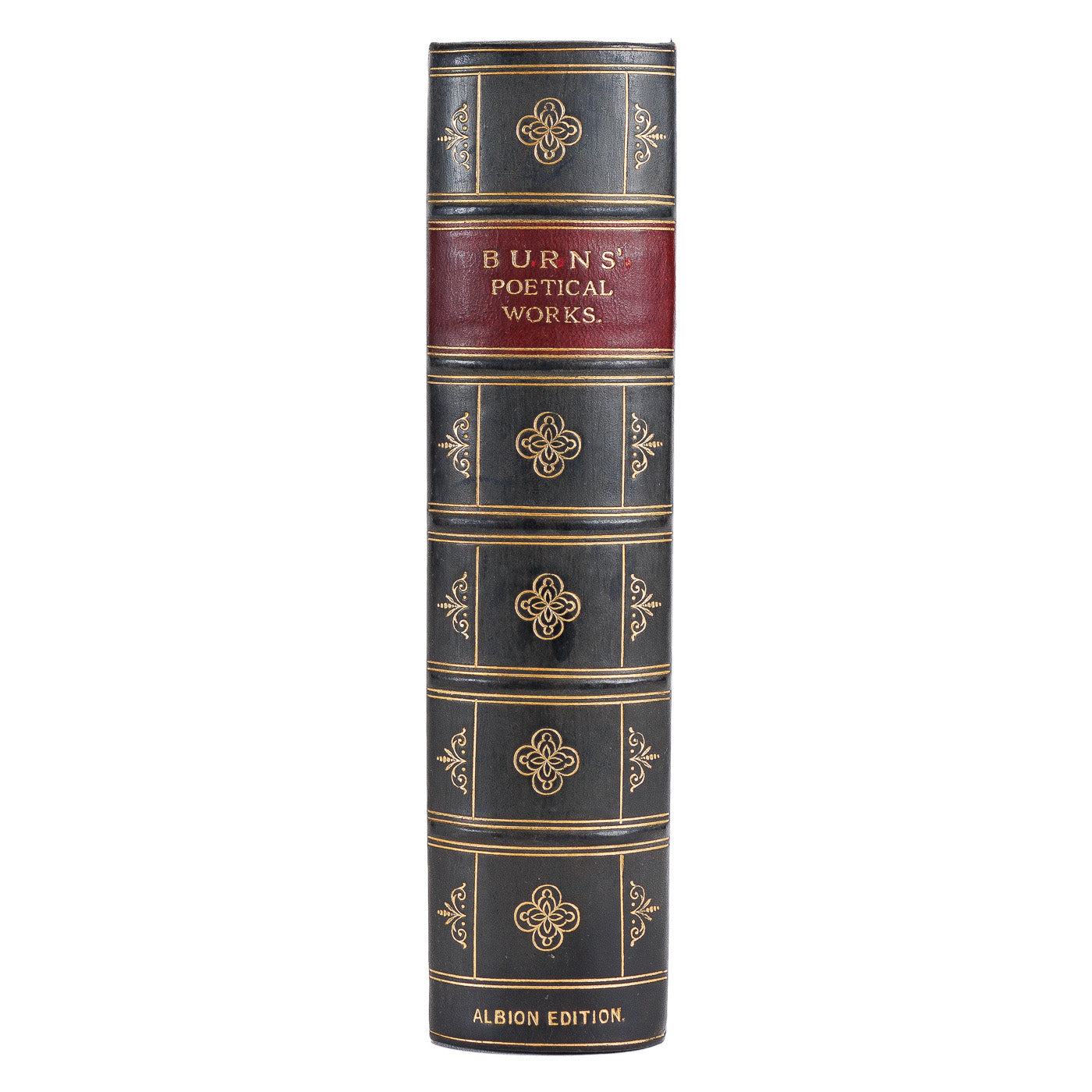 <center> ROBERT BURNS <br><i> Poetical Works </i><br> Finely Bound ALBION Edition </center>