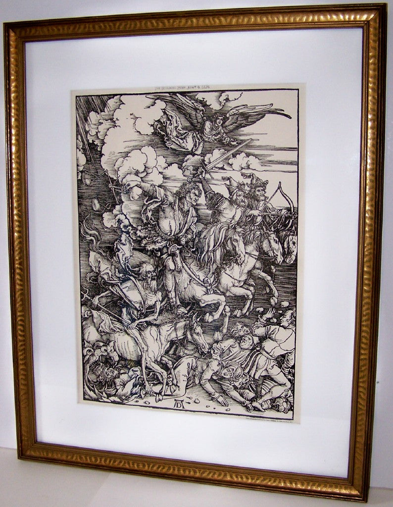 THE APOCALYPSE : <br><i> DEATH ON THE PALE HORSE </i><p> Albrecht Durer <br>1876