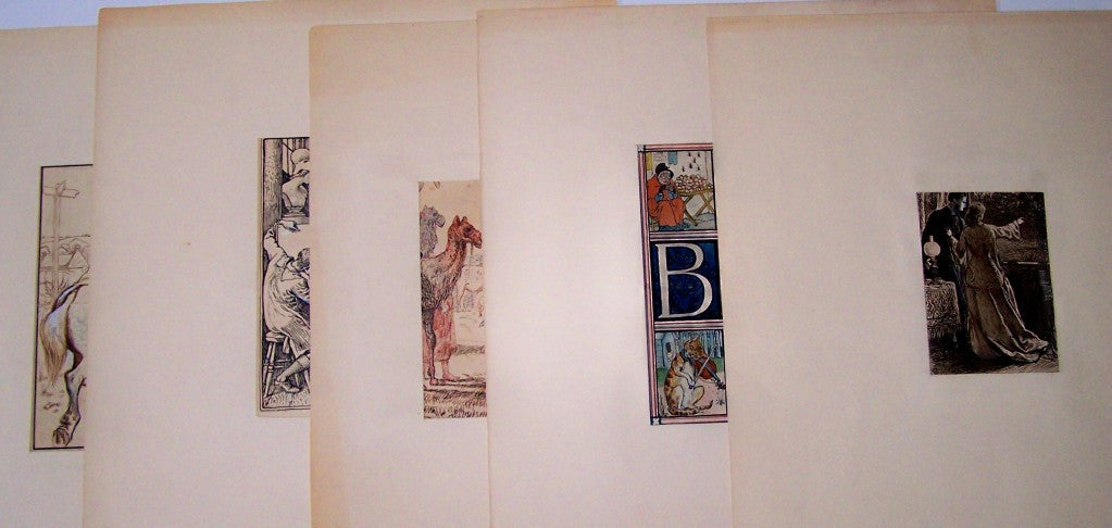 <center> WALTER CRANE <p><i> Collection of 5 Original Works </i></center>